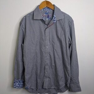 Robert Graham Men's Button Down Shirt Flip Cuff Size Medium
